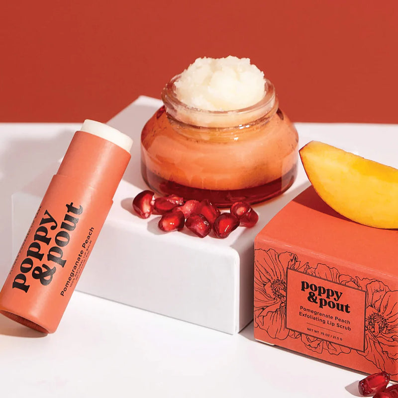 Lip Care Duo, Pomegranate Peach-320 Body-Poppy & Pout-Peachy Keen Boutique, Women's Fashion Boutique, Located in Cape Girardeau and Dexter, MO