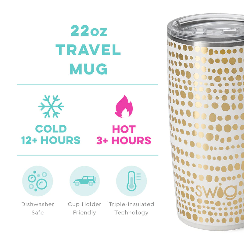 Glamazon Gold 22 oz Travel Mug