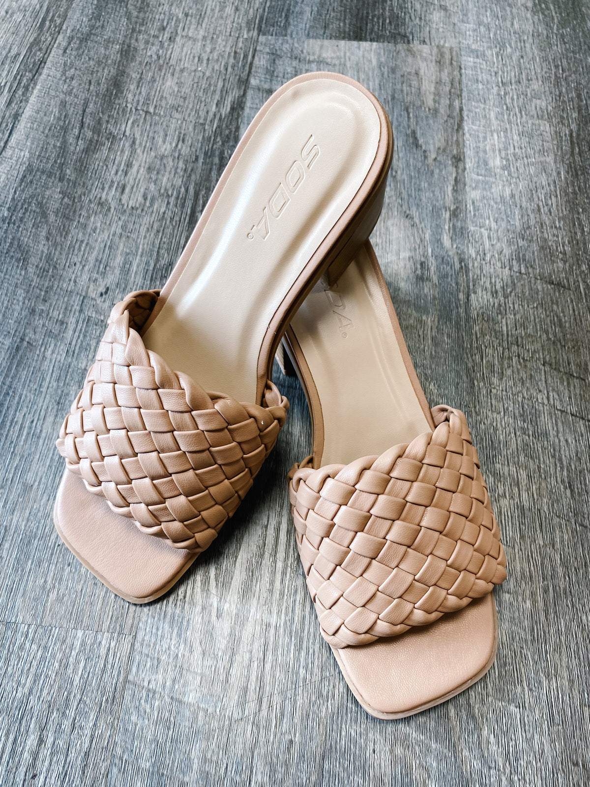 Nude Quilted Square Toe Heels-220 Shoes-Ccocci-Peachy Keen Boutique, Women's Fashion Boutique, Located in Cape Girardeau and Dexter, MO