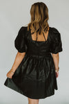 Leather Baby Doll Dress