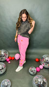 Hot Pink Sequin Star Joggers