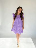 Lavender Flowy Tiered Dress